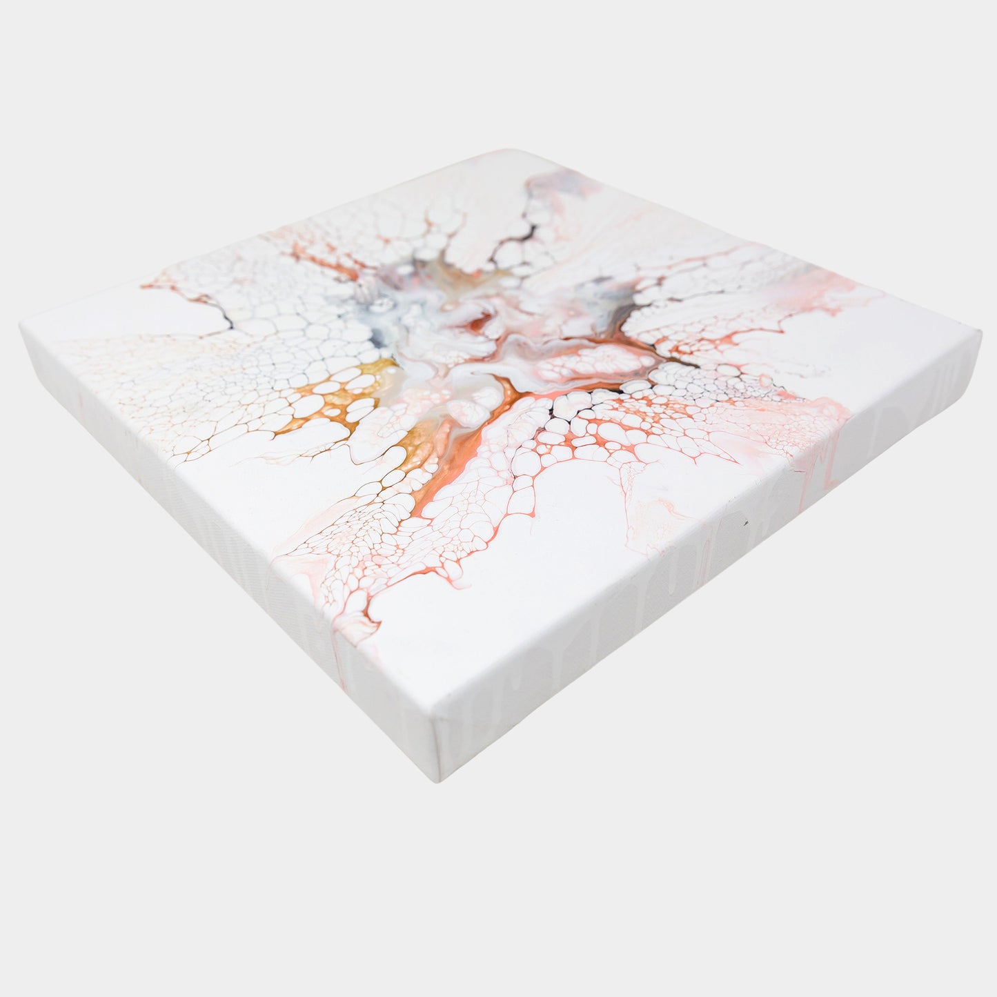 White & Metallic Abstract